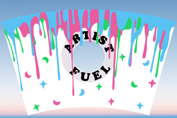 Artist Fuel Paint Drip Starbucks Cup SVG Graphics