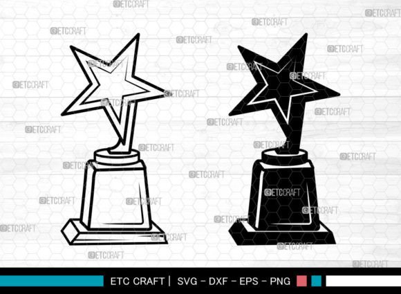 Award Trophy SVG: Graphics for Crafts and Branding