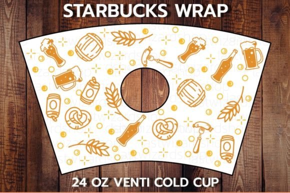 Beer Lover 24oz Cold Cup SVG for Graphics and Crafts