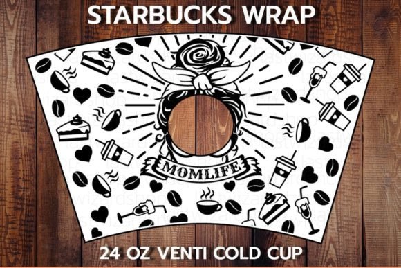 Coffee Mom 24oz Cold Cup SVG: Graphics for Crafts