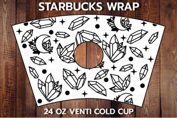 Crystal Moon 24oz Cold Cup Svg