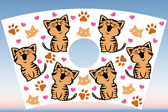 Ginger Cat Mom Mama Starbucks Cup SVG: Graphics & Print Templates