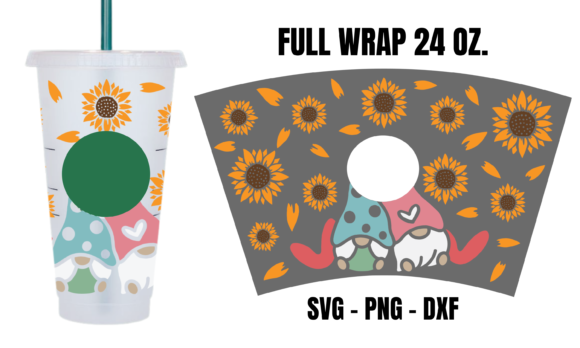Gnome Starbucks Cup SVG: Graphics for Crafts & Brand Play