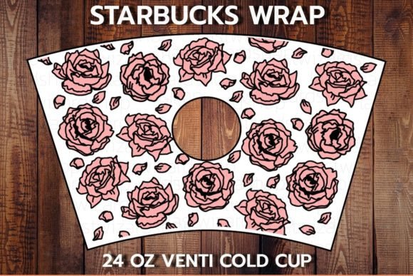 Peonies Floral 24oz Cup SVG: Graphics and Crafts for Branding
