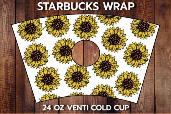 Sunflower 24oz Cup SVG: Graphics and Crafts