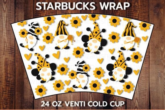 Sunflower Gnome 24oz Cup SVG: Graphics and Crafts