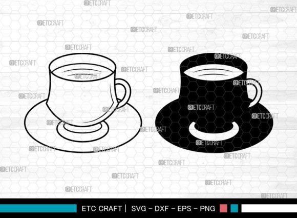 Tea Cup SVG for Crafts and Graphics