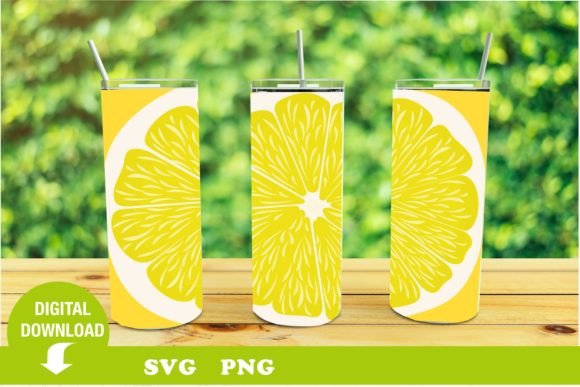 Tumbler Svg. Lemon. Fruit. Summer. Graphics